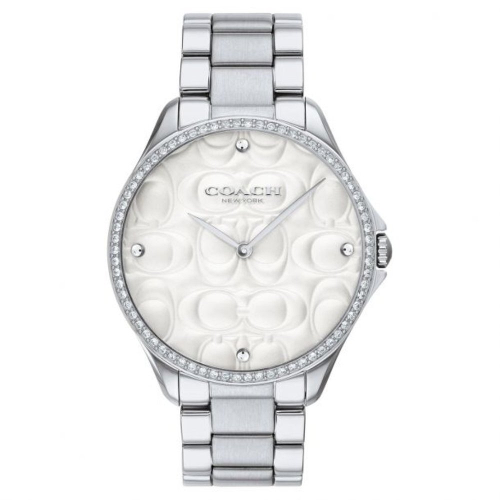 Ladies' COACH Astor Signature C Dial Stainless Steel 38mm Watch 14503066